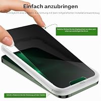 JETech Sichtschutz Schutzfolie für iPhone 13 Pro, 2+2 Stück – Ansicht 4