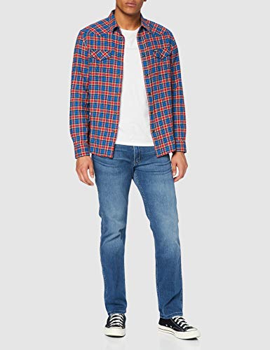 Wrangler Greensboro Jeans, Azul (Bright Stroke 91Q), 33W / 30L para Hombre