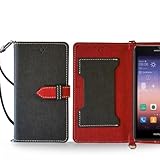 Ascend P7 ケース JMEIオリジナルカルネケース VESTA ブラック Huawei アセンド p7 ファーウェイ simフリー スマホ カバー スマホケース 手帳型 ショルダー スリム スマートフォン