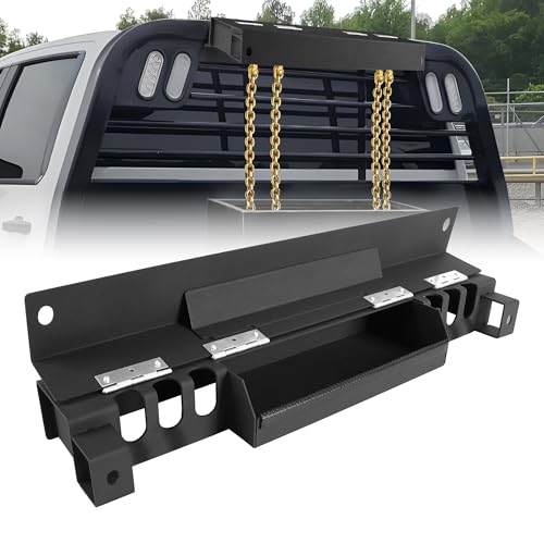 Ustinian 24" Trailer Chain Holder with Storage Box for Trucks Trailers