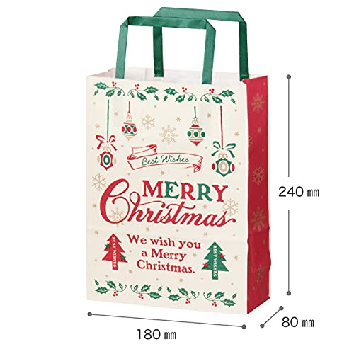 新品⭐️ クリスマスギフトバッグ　4個　持ち手付き紙袋　Sサイズ 4/8/12 個クリスマスクラフト紙ハンドバッグクリスマスホリデー
