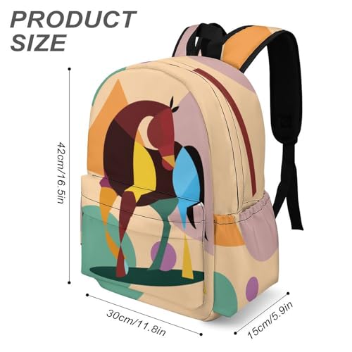 Horse Backpack 17 Inch Cartoon Horse Backpack Large Capacity Daily Commuter3