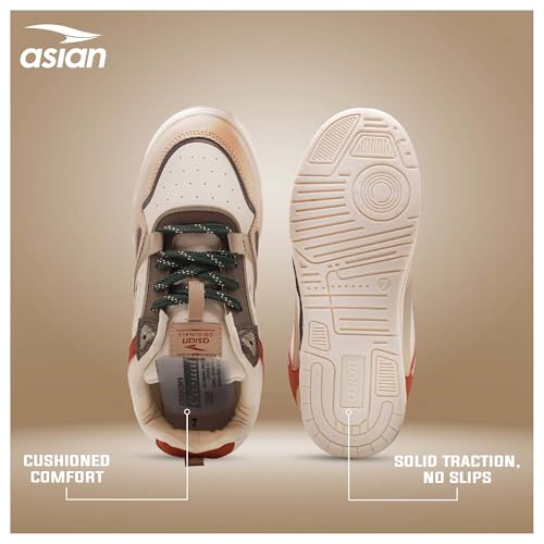 Image of ASIAN Tango-01 Men's Sneakers | Stylish Synthetic Upper, Air-Cooled Cushion Comfort, Durable PVC Sole | Daily Use Shoes for Office & Travel