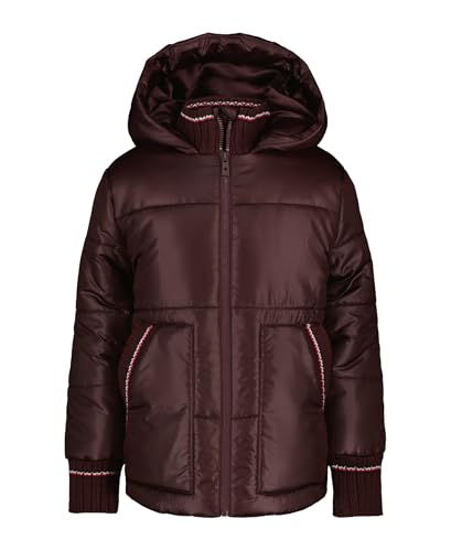Tommy Hilfiger Girls' Short Length Heavyweight Puffer Jacket with Polar Fleece Lining
