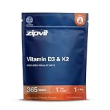 Zipvit Vitamin D3 4000iu & Vitamin K2 MK7 100mcg - 1 Year Supply