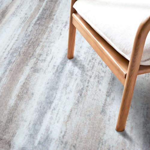 Kozyfly K-CX Modern Abstract Kitchen Runner Rug, 2X6 Washable Rug Runner Non-Slip Soft Striped Hallway Runner Rugs, Beige Print Distressed Carpet Runner For Entryway Bathroom Laundry Room Foyer thumb #5