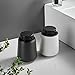 12Oz Black Soap Dispenser - Modern Ceramic Lotion Hand Soap Dispenser with Easy-to-Press Black Pump, Reusable and Refillable Liquid Dish Soap Dispenser for Bathroom & Kitchen