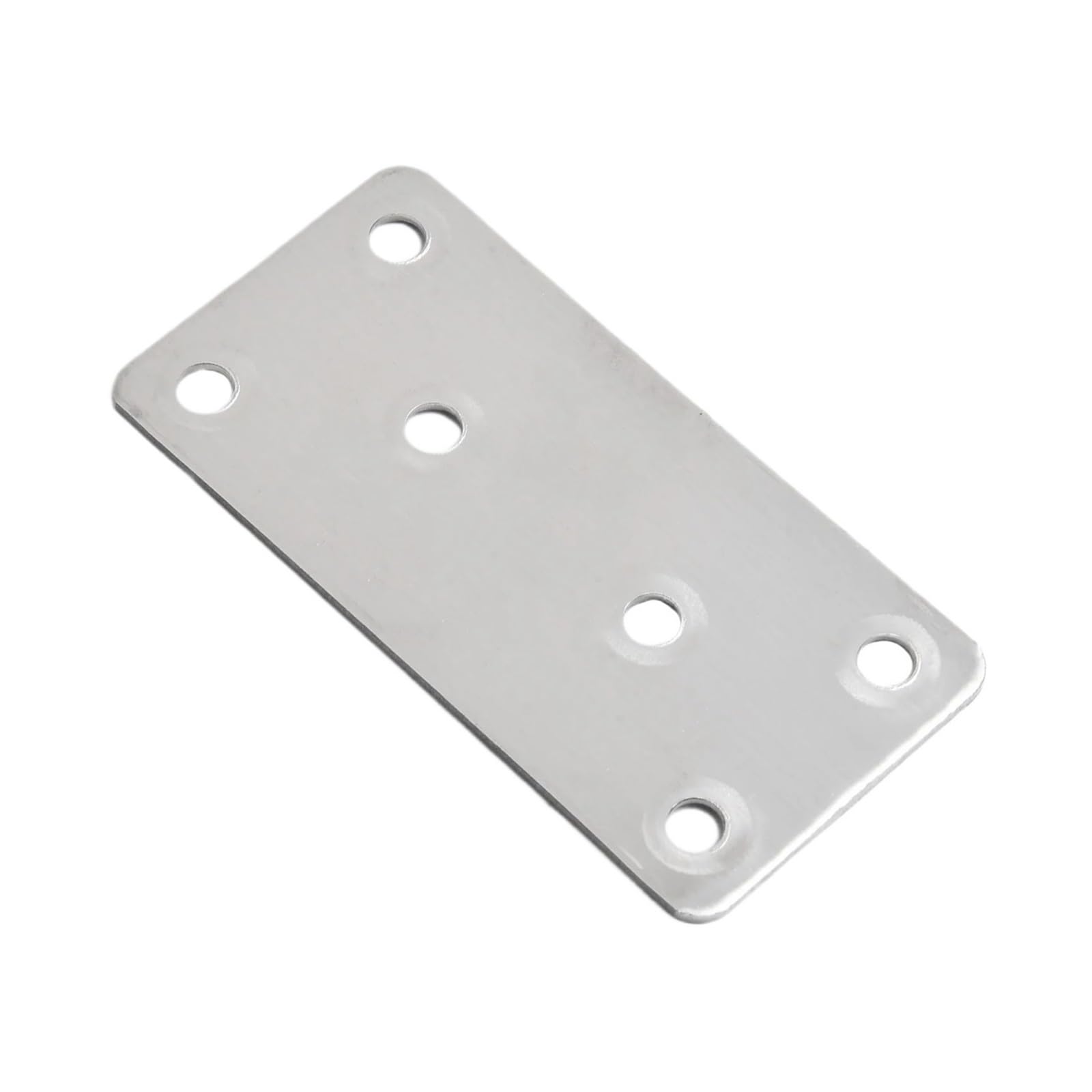6Pcs Holes Brackets Flat Mending DIY Projects Beautiful and Practical Brushed Stainless Steel for Corner Reinforcement for Fixing