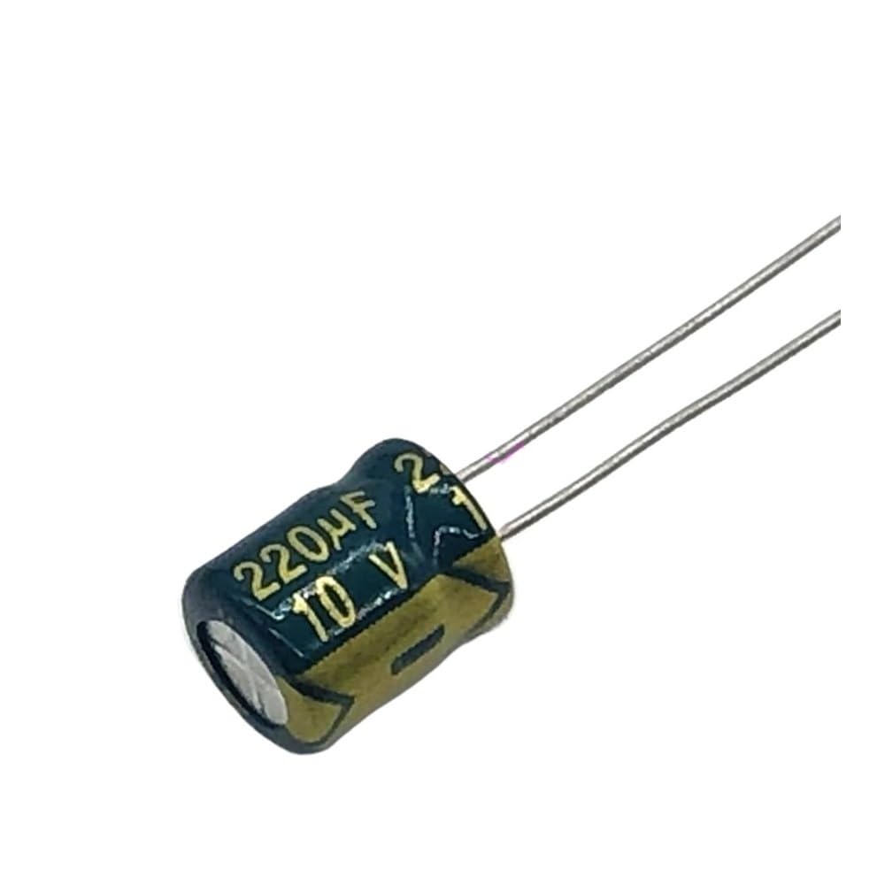Condensateurs 220 uF 10V pour supprimer les chutes de tension sur circuit 6x7mm