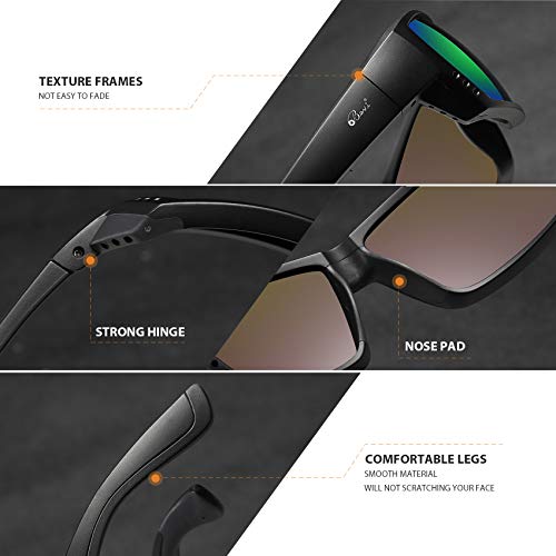 Image of Bevi Polarized Sports Sunglasses Ultralight TR90 Frame Glasses Flexible and Durable for Men Women Sun Glasses