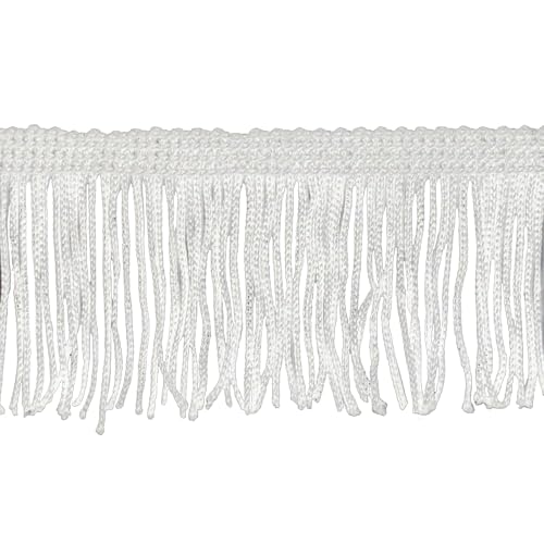 Belagio Enterprises 2-inch Chainette Fringe (10 Yard Roll) | P-7043-27 White