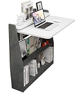 Pmnianhua Wandgemonteerde Drop-Leaf Tafelplank, Houten Laptop Bureau, Multifunctioneel, Opvouwbare Hangi...