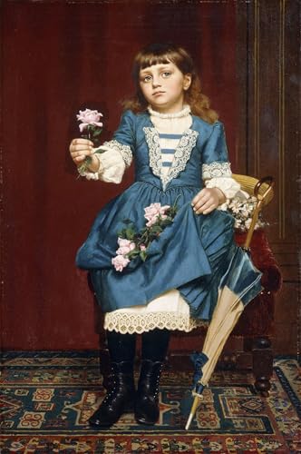 Impression sur toile Daisy Mccomb par George Brown | Poésie de la rose rose