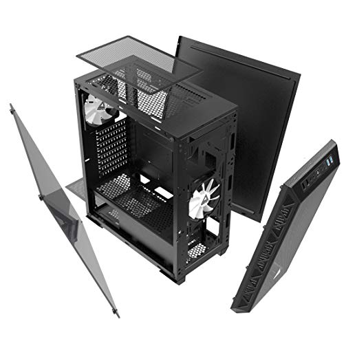 Image of Montech AIR 900 MESH Black /ATX Mid-Tower /High & Max Airflow /Dust-Proof /Computer Gaming Case /EATX,ATX,Micro ATX,Mini ITX /Full Front Meshes /Unique Mesh Side Panel /Tempered Glass Side Panel