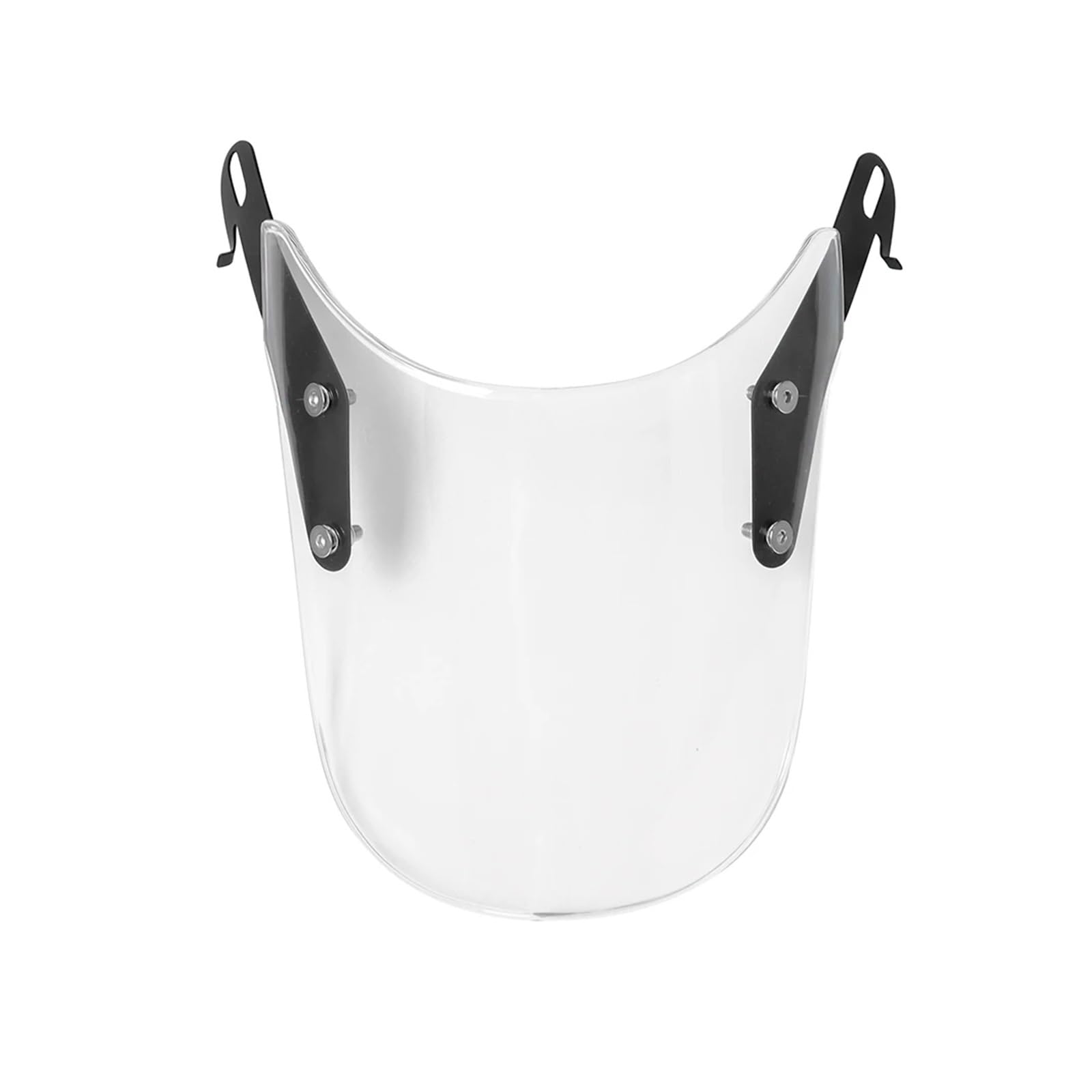 Deflettore d'aria compatto sportivo universale trasparente nero per moto, parabrezza esteso, 4-7'', parabrezza per fari Spoiler Parabrezzas