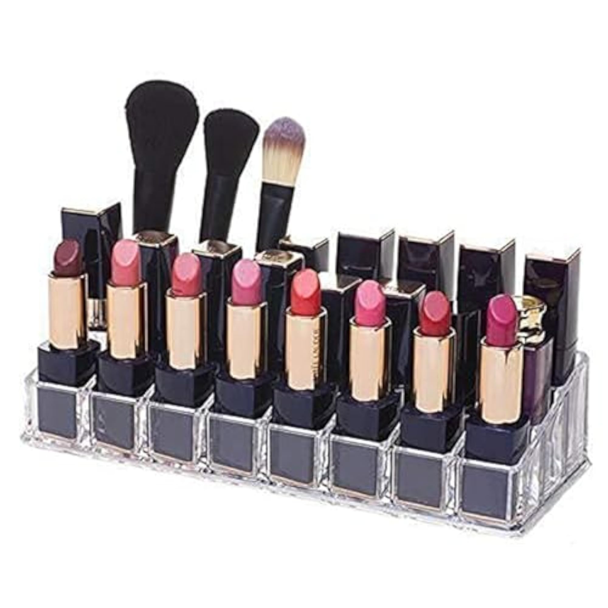 24 Compartment Acrylic Lipstick Organizer for Women