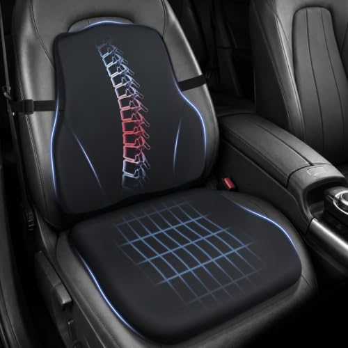 Front Seat(s) Outside Bolster Loose Or Separating From The Seat Frame - 2017-2018 Lincoln Continental 5 Car Seat Cushion with Lumbar Support, Firm 2-Piece Set for Long Drive Black