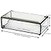 J Devlin - Large Clear Beveled Glass Box Jewelry Decorative Keepsake Vanity Display - 8 1/2