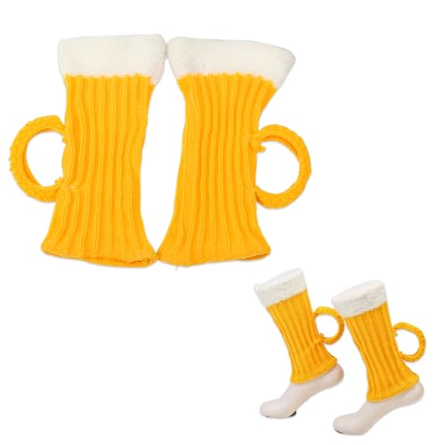 ZORVYN 1 Par de Calcetines Bávaros Originales para Cerveza (Calcetines con Asa para Transportar)