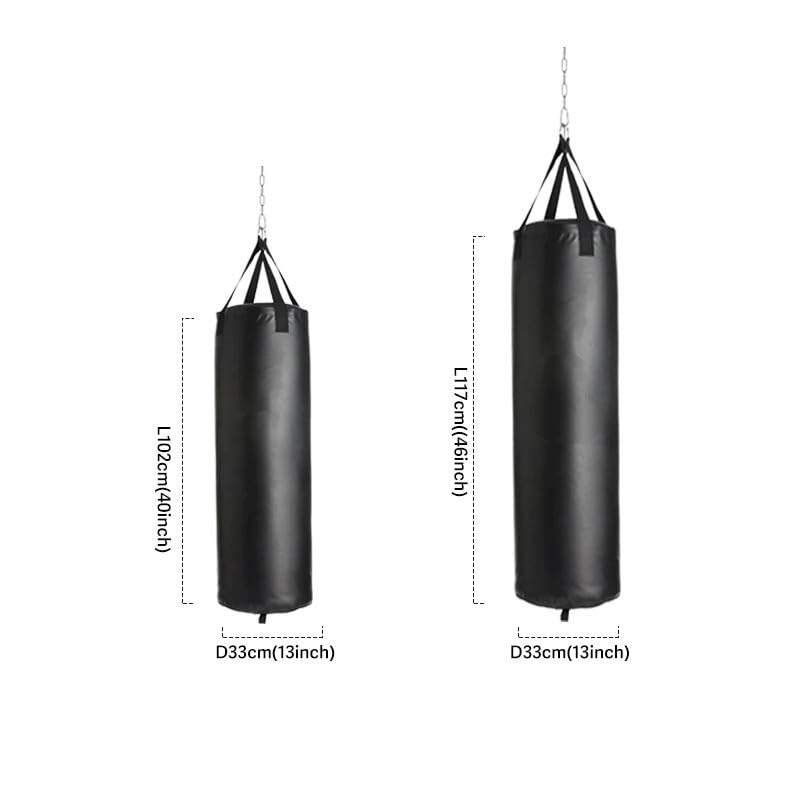 Sacco Boxe 102/117CM Sacco da Boxe Pesante for Palestra Domestica Gancio Appeso Sacco da Boxe Sacco da Sabbia Vuoto-Pesante Sacco da Sabbia Sacco da Box(46inch(117cm))