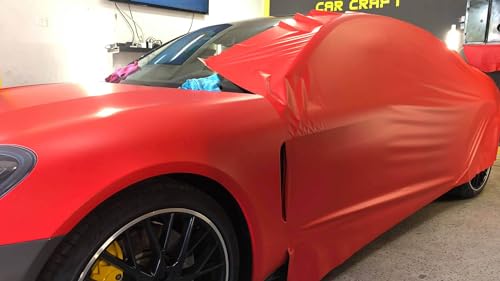 Image of CREON Vinyl Wrap for Car & Bike Self Adhesive Vinyl Wrap Sheet Sticker & Decal Roll Film Auto Car Vehical Air Release (2 feet x 6 feet, Red Matte Wrap)