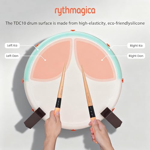 Tambor Taiko digital Rythmagica TDC10 Pro para consolas Switch, PC y PS4 7