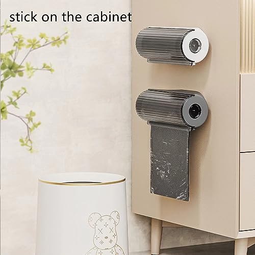 2 Stück Müllbeutel Aufbewahrungsbox, Müllsackspender Rollenhalter für Küche Badezimmer, Wandmontage unter der Spüle, Müllsack-Aufbewahrungshalter, Müllsack-Spender, Heimschrank, Wohnzimmer