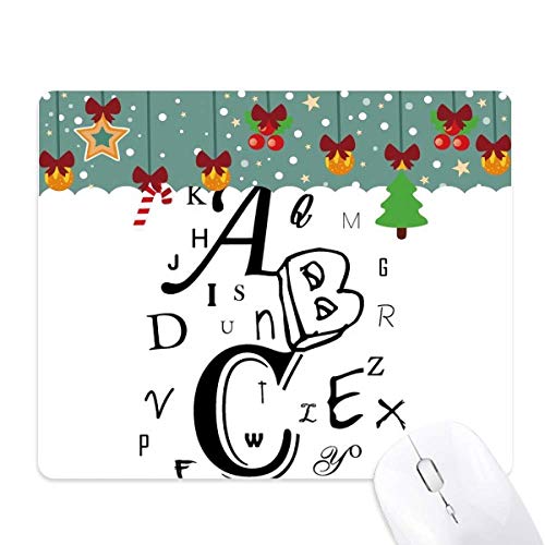 Alfombrilla de goma ABC para Navidad, un tapete práctico de juego y oficina