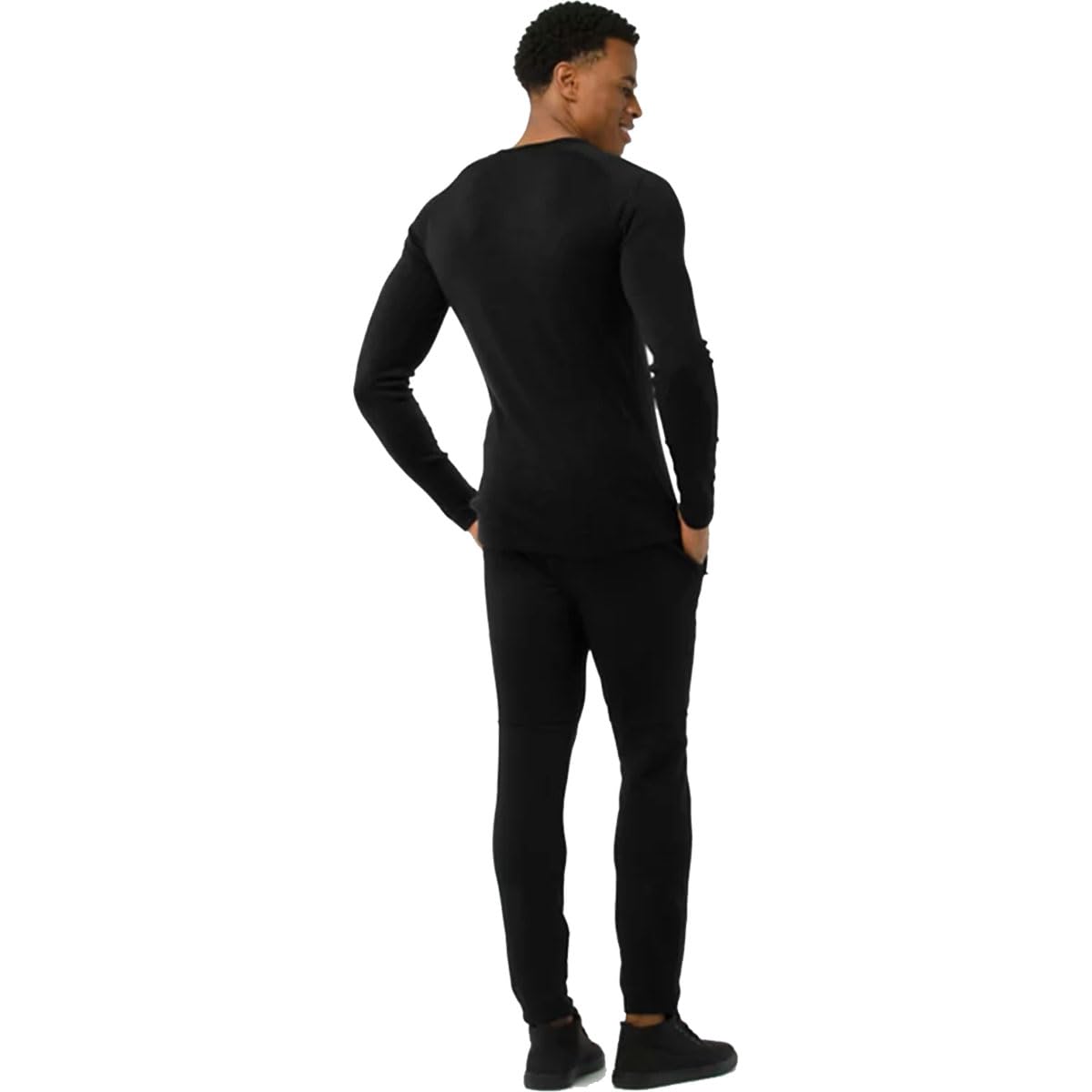 SmartwoolMen's Classic Thermal Merino Base Layer Crew, Black, X-Large