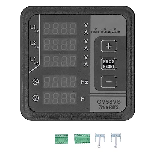 Multimètre pour générateur triphasé : compteur amp volt fréquence 8-36V