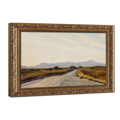 Toile Desert Autumn Maynard Dixon 61x91cm pour habiller un mur vide sans acheter de cadre photo