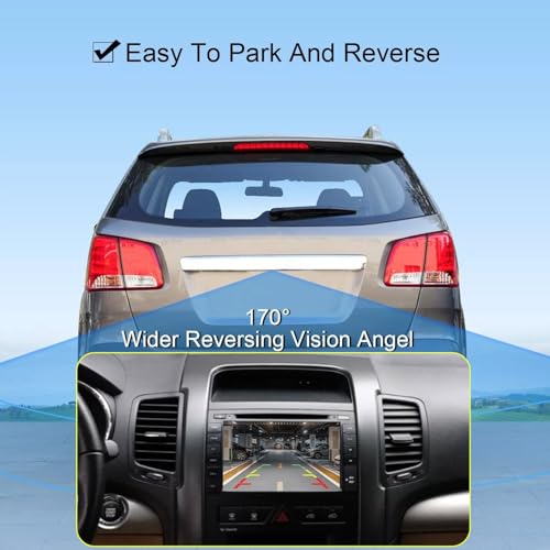Image of No. 95760-2P202 Rear View Backup Reverse Parking Camera /Rear View Camera | Compatible with Kia Sorento 2009-2013 Reverse Park Assist Camera Replace OE 957602P000 957602P201 957602P202