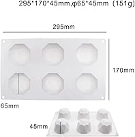 Vista 3 de Ball Mousse Silicone Mold for Baking shapes Premium chocolate Molds Cake Molds bomb Candy Mold Nonstick for Baking 182g 6.7oz 15 Cavities