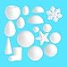 NUOBESTY 10Pcs Craft Foam Balls Apple Shape Christmas Polystyrene Styrofoam Foam Shape Ball for DIY Art Craft School Floral Wedding Holiday Christmas Tree Decorations 6cm