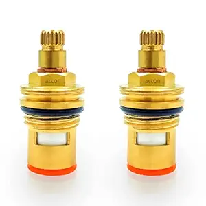 ALTON, ALD285, Brass, 54 Gram Internal Cartridge Quarter Turn for Taps 15mm, 2-Piece (Right Turn)