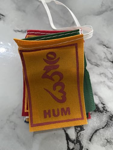 Image of PDY FASHION Tibetan Prayer flag for bike. Peace Mantra Leh Ladakh Flag For Car | Home Decoration Prayer Tibetan flag | Om Mani Padme Hum | Multicolour (Pack of 1) no.1