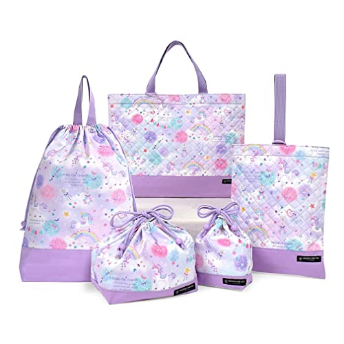 入学準備 入園準備 入学セット 入園セット 袋 女の子 入園入学セット キルティング ユニコーンファンタジー N8152900