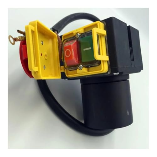POWTAXBJGD HCK3T 250V 16A IP54 Wood Splitting Machine Electromagnetic Push Button Switches Power On Off Switch for Log Splitter Cutter