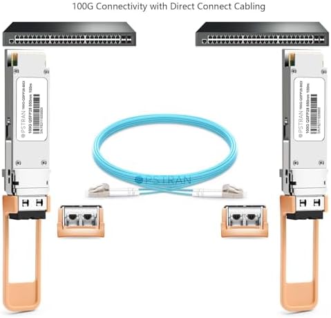 OPSTRAN 100GBASE-SR BiDi QSFP28 SWDM4 Optical Transceiver Module Compatible with H3C QSFP-100G-BIDI-MM850 850nm 100m DOM Duplex LC MMF — view 2