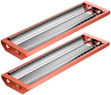 Automotive Infrared Curing Lights, 2pcs 2000W Baking Infrared Paint Curing Lamp for Body Repair Paint Curing Systems in Automobile and Furniture Paint Booths