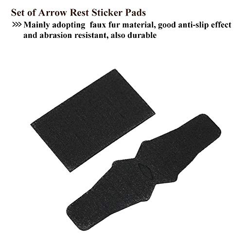 Drop Away Arrow Rest,Arrow Rest Anti Slip Sticker Set,2 Set/4Pcs Archery Rest Compound Bow Shooting Hunting Accessory For Qad Hdx Drop Away Compound Bow Rest Arrow Rest Felt Qad Integrate Felt Arrow #TOP3