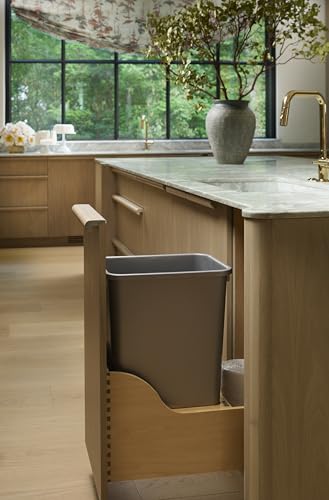 Image of Rev-A-Shelf Single Pullout Trash Can w /Soft-Close, Min Opening 12 inch W, 50 Qt