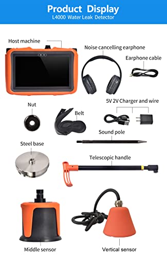 PQWT L4000 Electric Underground Water Leak detectors Equipment, Indoor and Outdoor Leak Detection