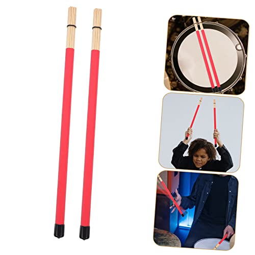 Set de 19 piezas de cepillos y baquetas para batería UPKOCH, mallets de percusión para música jazz y rock, baquetas antideslizantes miniatura 4