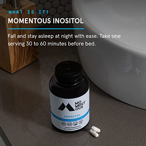 Momentous Inositol Supplement - Myo-Inositol for Mood Balance, Cognitive Function & Rest Quality Support - Vegan, GMO-Free, Gluten-Free, 60 Servings - Image 5