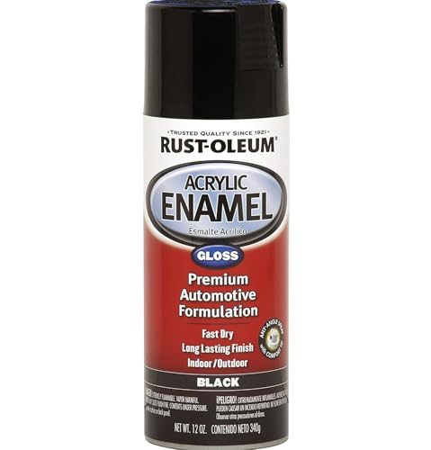 Rust-Oleum 248643 Multipurpose Acrylic Enamel Spray Paint (Gloss Black)