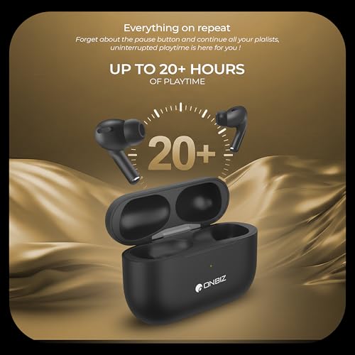 Image of Wireless Earbuds, Bluetooth V5.4, Hi-Res Audio, IPX4 Water Splash Proof, 20+ Hours Playtime, 10mm Dynamic Driver