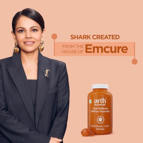 Image of Arth Premium Kesar Saffron Beauty Gummies | Skin Glow, Radiance & Mood Support | Beauty & Wellness Supplement | 30 Veg Gummies