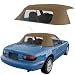 Sierra Auto Tops Convertible Soft Top Replacement, compatible with Mazda Miata MX5 1990-2005, w/Plastic Window, Cabrio Vinyl, Tan