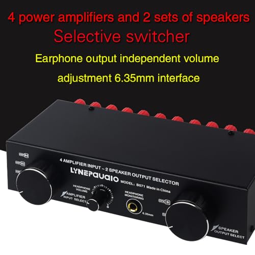 Selector de interruptor de altavoz conmutador de alta potencia para amplificador de audio 6